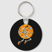 Volleyball Skeleton Soky Boys Halloween Volleyball Sleutelhanger (Voorkant)