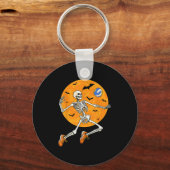 Volleyball Skeleton Soky Boys Halloween Volleyball Sleutelhanger (Voorkant)