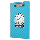 Volleyball; Sky Blue Stripes Klembord (Links)