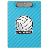 Volleyball; Sky Blue Stripes Klembord (Voorkant)