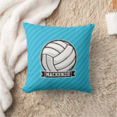 Volleyball; Sky Blue Stripes Kussen (Deken)