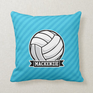 Volleyball; Sky Blue Stripes Kussen