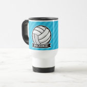 Volleyball; Sky Blue Stripes Reisbeker (Voorkant links)
