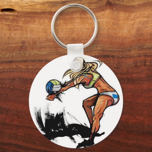 Volleyball Sleutelhanger (Voorkant)