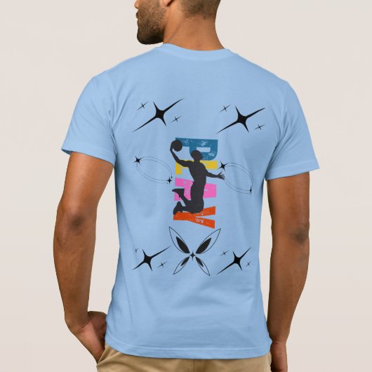 Volleyball Smash Sports Tee for Players & Fans T-shirt (Achterkant)