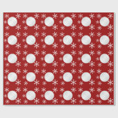 Volleyball Snowflake Holiday Wrapping Paper Cadeaupapier (Vlak)