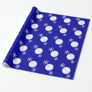 Volleyball Snowflake Holiday Wrapping Paper Cadeaupapier