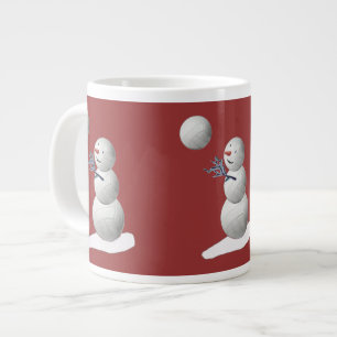 Volleyball Snowman Grote Koffiekop
