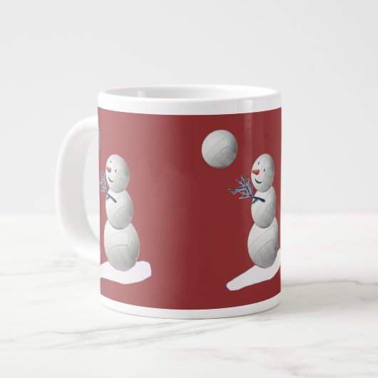 Volleyball Snowman Grote Koffiekop (Links)