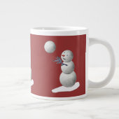 Volleyball Snowman Grote Koffiekop (Rechts)