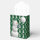 Volleyball Snowman Kerstmis Bedankdoosjes (Geopend)