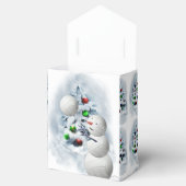 Volleyball Snowman Kerstmis Bedankdoosjes (Geopend)