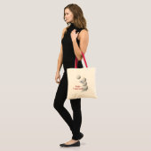 Volleyball Snowman Kerstmis Tote Bag (Voorkant (model))