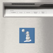 Volleyball Snowman Magneet (Insitu (Vaatwasser))