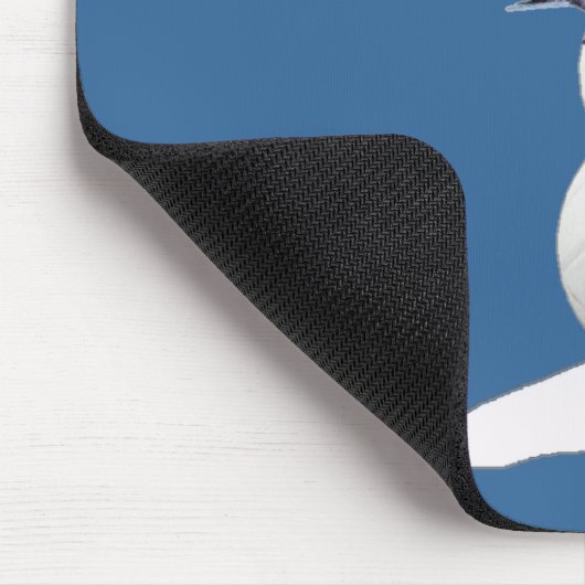 Volleyball Snowman Muismat (Hoek)