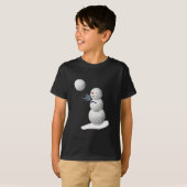 Volleyball Snowman T-shirt (Voorkant volledig)