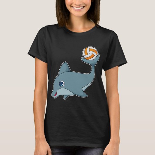 Volleyball-speler Dolphin Volleyball T-shirt (Voorkant)
