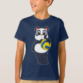 Volleyball-speler Panda Volleyball T-shirt (Voorkant)