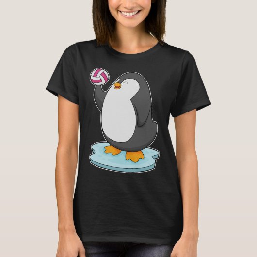 Volleyball-speler Penguin Volleyball T-shirt (Voorkant)