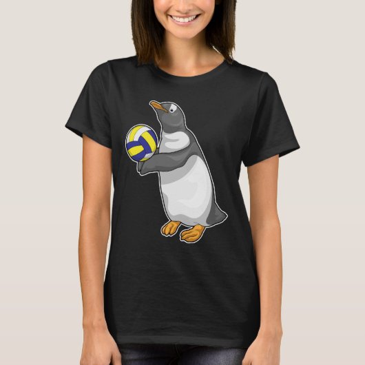 Volleyball-speler Penguin Volleyball T-shirt (Voorkant)