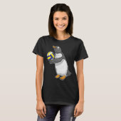 Volleyball-speler Penguin Volleyball T-shirt (Voorkant volledig)