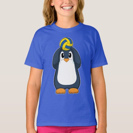 Volleyball-speler Penguin Volleyball T-shirt (Voorkant)