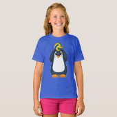 Volleyball-speler Penguin Volleyball T-shirt (Voorkant volledig)