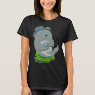 Volleyball-speler voor zegels t-shirt