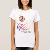 Volleyball Spiker Chick T-shirt (Voorkant)