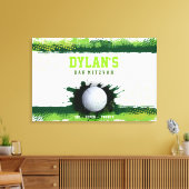 VOLLEYBALL SPLASH Bar Mitzvah Sign In Memory Board Canvas Afdruk (Insitu (Woonkamer))