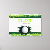 VOLLEYBALL SPLASH Bar Mitzvah Sign In Memory Board Canvas Afdruk (Voorkant)