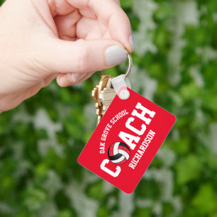 Volleyball Sport Coach - Kleur bewerken Sleutelhanger