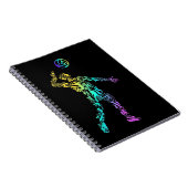 Volleyball Sport Elements Volleyball Player Notitieboek (Rechterzijde)