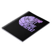 Volleyball Sport Lover Bump Set Spike Herhaling Vo Notitieboek (Linkerzijde)