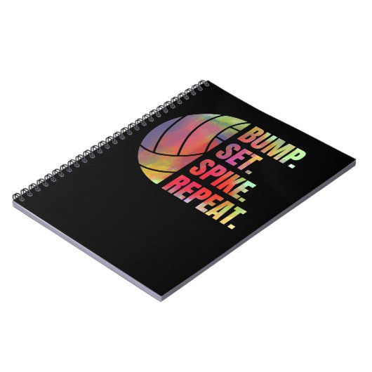 Volleyball Sport Lover Bump Set Spike Repat 467 Notitieboek (Linkerzijde)