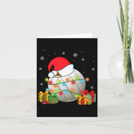 Volleyball Sportkerstkerstkerstkerstkerstkerstkers Kaart (Voorkant)