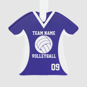 Volleyball Sports Jersey Royal met foto Ornament