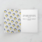 Volleyball Sports Photo Coach Bedankkaart (Binnen)