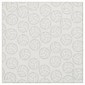 Volleyball Sports White Stof (Swatch)
