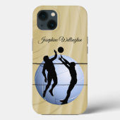 Volleyball Sportspelers personaliseren Case-Mate iPhone Case (Achterkant)