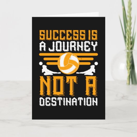 Volleyball - Succes is een reis Kaart (Voorkant)