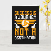 Volleyball - Succes is een reis Kaart (Gele Bloem)