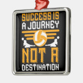 Volleyball - Succes is een reis Metalen Ornament (Links)