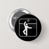 Volleyball Symbol Button (Voorkant /achterkant)