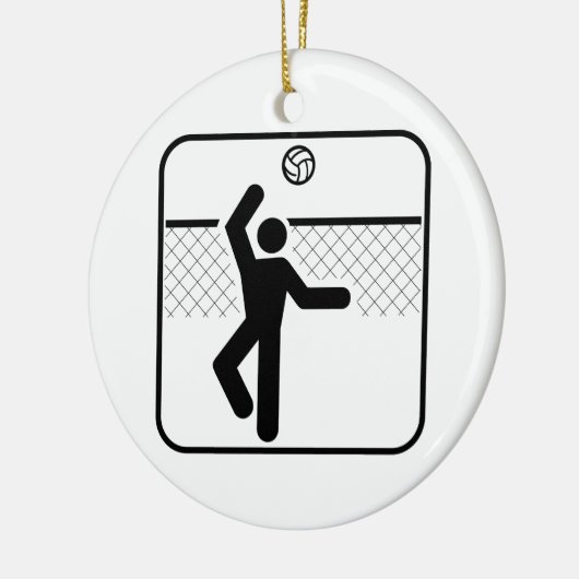 Volleyball Symbol Ornament (Links)