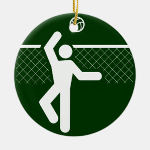 Volleyball Symbol Ornament