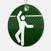 Volleyball Symbol Ornament (Links)