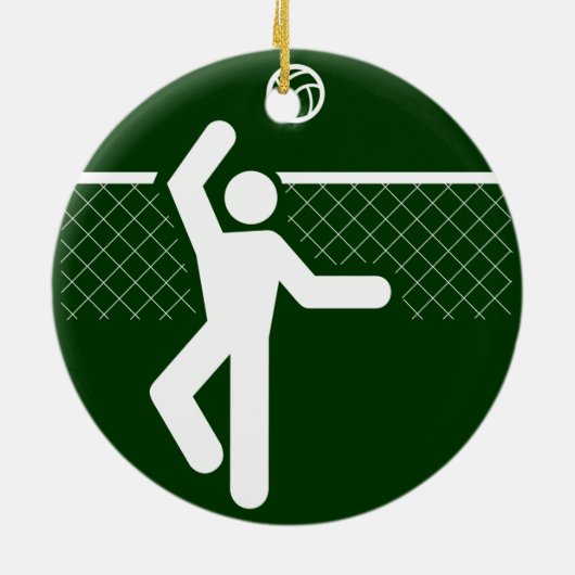 Volleyball Symbol Ornament (Achterkant)