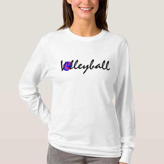 Volleyball-T-shirt [AANPASSEN IT!] T-shirt (Voorkant)
