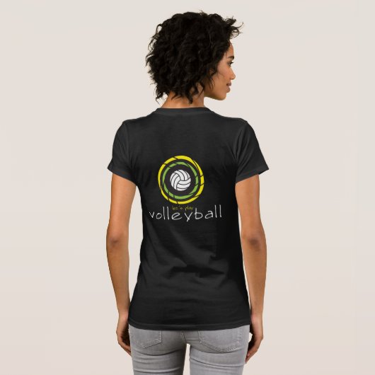Volleyball T T-shirt (Achterkant volledig)